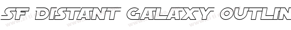 SF Distant Galaxy Outline Italic字体转换